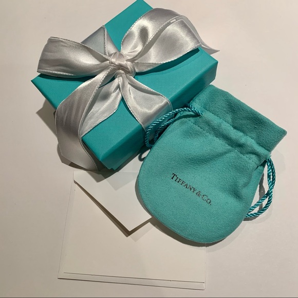 NWT TIFFANY & CO. Silver Medium Round Tag Charm - Picture 7 of 8